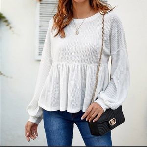 White Babydoll Top